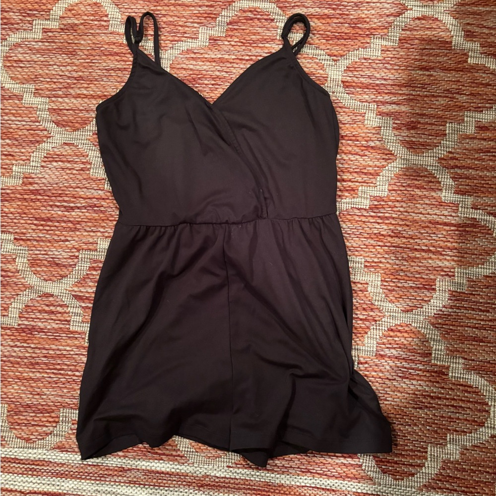 Elegant Black Sleeveless romper